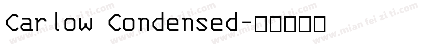 Carlow Condensed字体转换